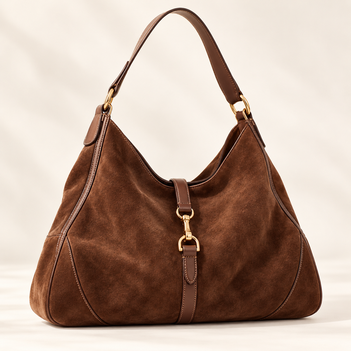 Gucci Giglio - Suede Leather Brown